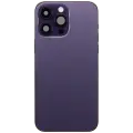 Back Housing W/ Charging Port Flex & Small Parts  For iPhone 14 Pro Max (US Version) (Used OEM Pull: Grade C) (Deep Purple)