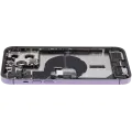 Back Housing W/ Charging Port Flex & Small Parts  For iPhone 14 Pro Max (US Version) (Used OEM Pull: Grade C) (Deep Purple)