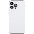 Back Housing W/ Charging Port Flex & Small Parts  For iPhone 14 Pro Max (US Version) (Used OEM Pull: Grade B) (Silver)