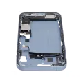Mid-Frame Housing  W/ Charging Port Flex & Small Parts  For iPhone 14 Plus (US Version) (Used OEM Pull: Grade C) (Blue)