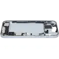 Mid-Frame Housing  W/ Charging Port Flex & Small Parts  For iPhone 15 Plus (US Version) (Used OEM Pull: Grade A) (Blue)