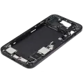 Mid-Frame Housing  W/ Charging Port Flex & Small Parts  For iPhone 15 Plus (US Version) (Used OEM Pull: Grade B) (Black)