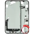 Mid-Frame Housing  W/ Charging Port Flex & Small Parts  For iPhone 15 Plus (US Version) (Used OEM Pull: Grade B) (Green)