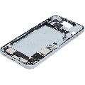 Mid-Frame Housing  W/ Charging Port Flex & Small Parts  For iPhone 15 Plus (US Version) (Used OEM Pull: Grade C) (Blue)