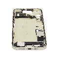 Mid-Frame Housing  W/ Charging Port Flex & Small Parts  For iPhone 15 Plus (US Version) (Used OEM Pull: Grade C) (Yellow)