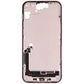 Mid-Frame Housing  W/ Charging Port Flex & Small Parts  For iPhone 15 Plus (US Version) (Used OEM Pull: Grade C) (Pink)