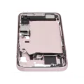 Mid-Frame Housing  W/ Charging Port Flex & Small Parts  For iPhone 15 Plus (US Version) (Used OEM Pull: Grade C) (Pink)