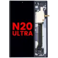 OLED Assembly With Frame For Samsung Galaxy Note 20 Ultra 5G (Aftermarket Plus) (Mystic Black)