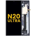 OLED Assembly With Frame For Samsung Galaxy Note 20 Ultra 5G (Refurbished) (Mystic Black)