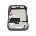 Mid-Frame Housing  W/ Charging Port Flex & Small Parts  For iPhone 16 Pro (US Version) (Used OEM Pull: Grade B) (Black Titanium)