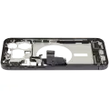 Mid-Frame Housing  W/ Charging Port Flex & Small Parts  For iPhone 15 Pro Max (US Version) (Used OEM Pull: Grade C) (Black Titanium)