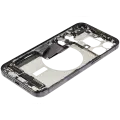 Mid-Frame Housing  W/ Charging Port Flex & Small Parts  For iPhone 15 Pro Max (US Version) (Used OEM Pull: Grade B) (Black Titanium)