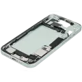 Mid-Frame Housing  W/ Charging Port Flex & Small Parts  For iPhone 15 (US Version) (Used OEM Pull: Grade C) (Green)