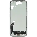 Mid-Frame Housing  W/ Charging Port Flex & Small Parts  For iPhone 15 (US Version) (Used OEM Pull: Grade A) (Green)