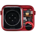 Housing Assembly Compatible For Watch Series 8 (45MM) (Aluminum/Red) (Cellular Version)