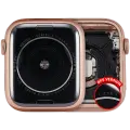 Housing Assembly Compatible For Watch Series 4 (44MM) (Used OEM Pull: Grade A) (Aluminum/Gold) (GPS Version)