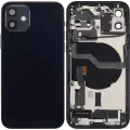 Back Housing W/ Charging Port Flex & Small Parts  For iPhone 12 (EU / Global Version) (Used OEM Pull: Grade B) (Black)
