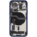 Back Housing W/ Charging Port Flex & Small Parts  For iPhone 12 (EU / Global Version) (Used OEM Pull: Grade B) (Blue)