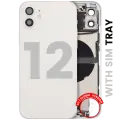 Back Housing W/ Charging Port Flex & Small Parts  For iPhone 12 (EU / Global Version) (Used OEM Pull: Grade B) (White)