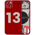 Back Housing W/ Charging Port Flex & Small Parts  For iPhone 13 (US Version) (Used OEM Pull: Grade A) (Red)