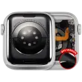 Housing Assembly Compatible For Watch Series 6 (40MM) (Used OEM Pull: Grade A) (Aluminum/Silver) (GPS Version)