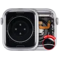 Housing Assembly Compatible For Watch Series 6 (44MM) (Used OEM Pull: Grade A) (Aluminum/Silver) (GPS Version)