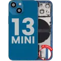 Back Housing W/ Charging Port Flex & Small Parts  For iPhone 13 Mini (US Version) (Used OEM Pull: Grade A) (Blue)