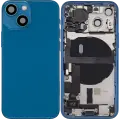 Back Housing W/ Charging Port Flex & Small Parts  For iPhone 13 Mini (US Version) (Used OEM Pull: Grade A) (Blue)