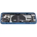 Back Housing W/ Charging Port Flex & Small Parts  For iPhone 13 Mini (US Version) (Used OEM Pull: Grade A) (Blue)