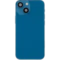 Back Housing W/ Charging Port Flex & Small Parts  For iPhone 13 Mini (US Version) (Used OEM Pull: Grade B) (Blue)