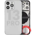 Back Housing W/ Charging Port Flex & Small Parts  For iPhone 13 Pro (EU / Global Version) (Used OEM Pull: Grade B) (Silver)