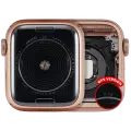 Housing Assembly Compatible For Watch Series SE 1st (40MM) (Used OEM Pull: Grade A) (Aluminum/Gold) (GPS Version)