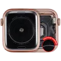 Housing Assembly Compatible For Watch Series SE 1st (44MM) (Used OEM Pull: Grade A) (Aluminum/Gold) (Cellular Version)
