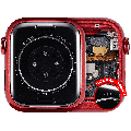 Housing Assembly Compatible For Watch Series 8 (41MM) (Aluminum/Red) (Cellular Version)