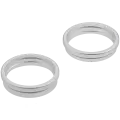 Back Camera Bezel Ring Only For iPhone 17 (White) (2 Piece Set)