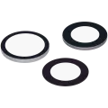 Back Camera Lens (Glass Only) With Adhesive For iPhone 17 Pro / 17 Pro Max (3 Piece Set) (Aftermarket Plus) (10 Pack)