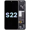 OLED Assembly With Frame For Samsung Galaxy S22 5G (Service Pack) (Phantom Black)