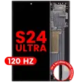 OLED Assembly With Frame For Samsung Galaxy S24 Ultra (US & International Version) (Aftermarket Plus) (120Hz) (Titanium Black)