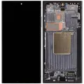 OLED Assembly With Frame For Samsung Galaxy S24 Ultra (US & International Version) (Aftermarket Plus) (120Hz) (Titanium Black)