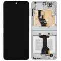 Inner OLED Assembly With Frame Compatible For Samsung Galaxy Z Flip 6 5G (F741) (US & International) (Refurbished) (White)