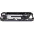 Mid-Frame Housing W/ Charging Port Flex & Small Parts  For iPhone 17 (US Version) (Used OEM Pull: Grade A) (Black)