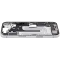 Mid-Frame Housing W/ Charging Port Flex & Small Parts  For iPhone 17 (US Version) (Used OEM Pull: Grade A) (White)