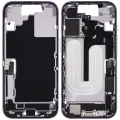 Mid-Frame Housing W/ Charging Port Flex & Small Parts  For iPhone 17 (US Version) (Used OEM Pull: Grade A) (Lavender)