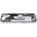 Mid-Frame Housing W/ Charging Port Flex & Small Parts  For iPhone 17 (EU / Global Version) (Used OEM Pull: Grade A) (White)