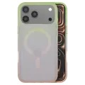 Case Slim Mattur Nebula iphone 17 pro max magsafe Mint/Rose Pink 01 
