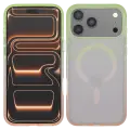 Case Slim Mattur Nebula iphone 17 pro max magsafe Mint/Rose Pink 01 