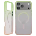 Case Slim Mattur Nebula iphone 17 pro max magsafe Mint/Rose Pink 01 