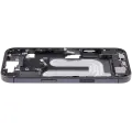 Mid-Frame Housing W/ Charging Port Flex & Small Parts  For iPhone 17 (EU / Global Version) (Used OEM Pull: Grade A) (Black)