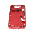Mid-Frame Housing  W/ Small Parts For iPhone 14 (EU / Global Version) (Used OEM Pull: Grade C) (Red)