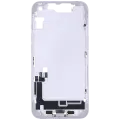 Mid-Frame Housing  W/ Charging Port Flex & Small Parts  For iPhone 14 (US Version) (Used OEM Pull: Grade C) (Purple)